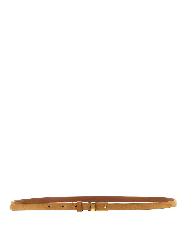Philosophy di Lorenzo Serafini: cinture - Cintura in pelle scamosciata