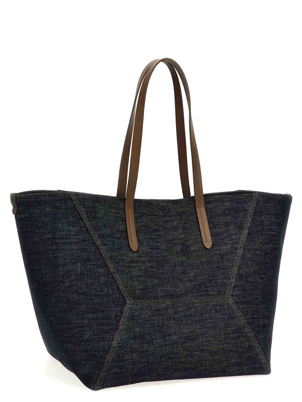 BRUNELLO CUCINELLI: Bolsos Shopping online - Bolso Shopping - Azul