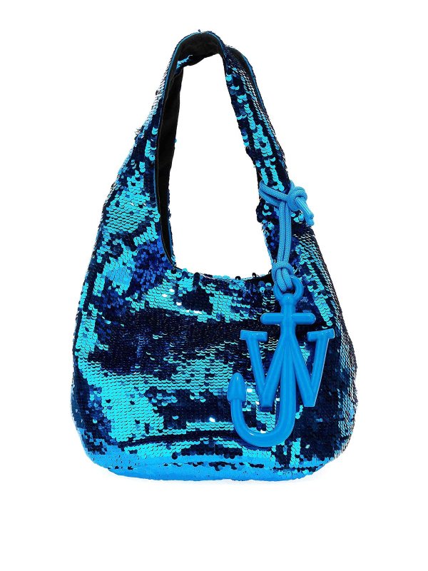 J.W. ANDERSON: totes bags - Mini Sequin Shopping Bag