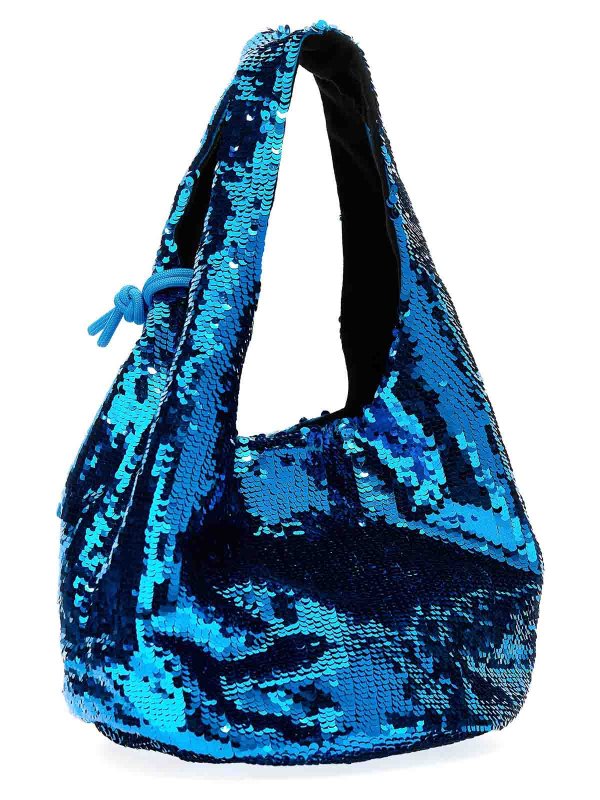 J.W. ANDERSON: totes bags online - Mini Sequin Shopping Bag