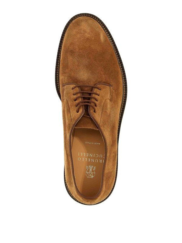 Suede Derby shop online: BRUNELLO CUCINELLI