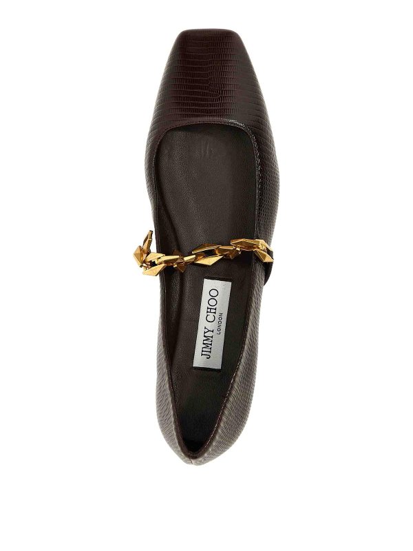 フラットシューズ - ブラウン shop online: JIMMY CHOO