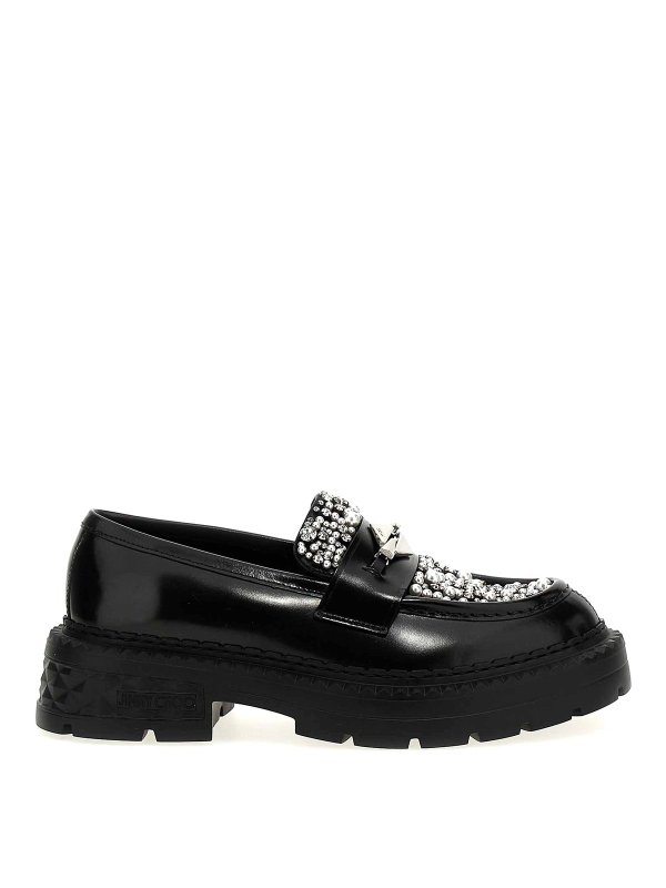 JIMMY CHOO: Loafers & Slippers - Marlow Diamond Loafers