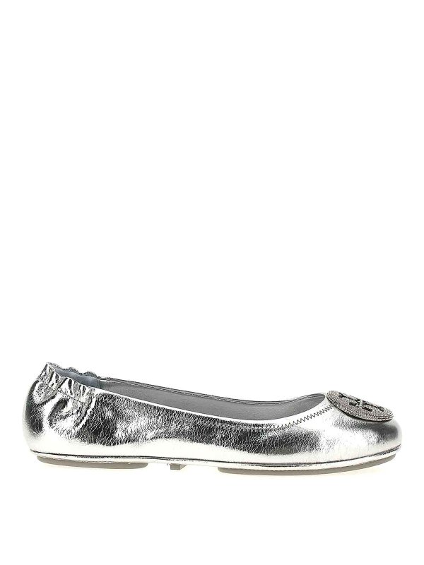 TORY BURCH: フラットシューズ - フラットシューズ - 銀