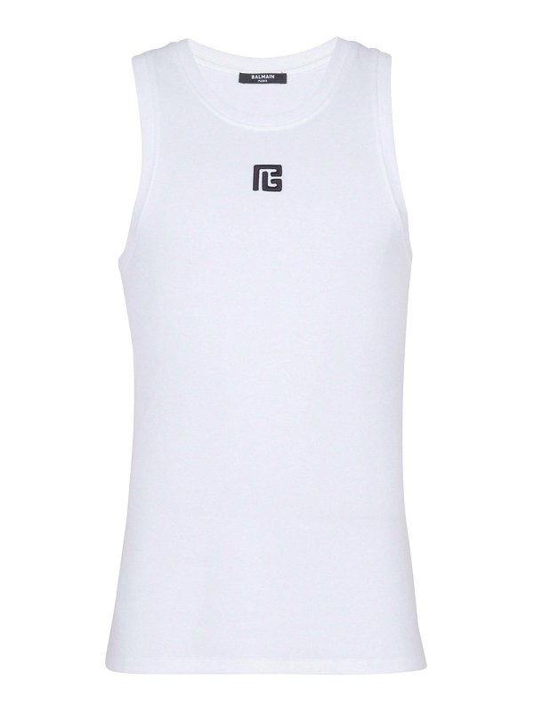 Balmain: Tops & Débardeurs - Top - Blanc