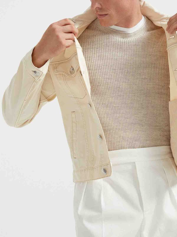 The Best Shops BRUNELLO CUCINELLI: カジュアルジャケット - クリーム