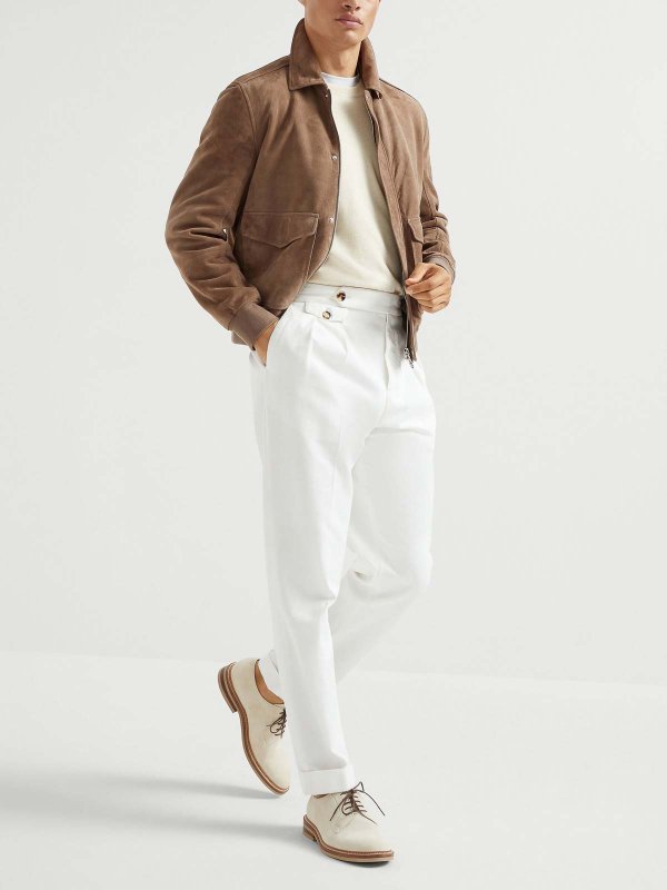 BRUNELLO CUCINELLI: Pull col rond online - Pull Col Rond - Marron