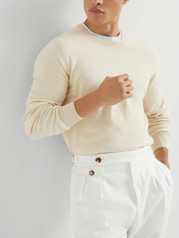 The Best Shops BRUNELLO CUCINELLI: Pull Col Rond - Marron