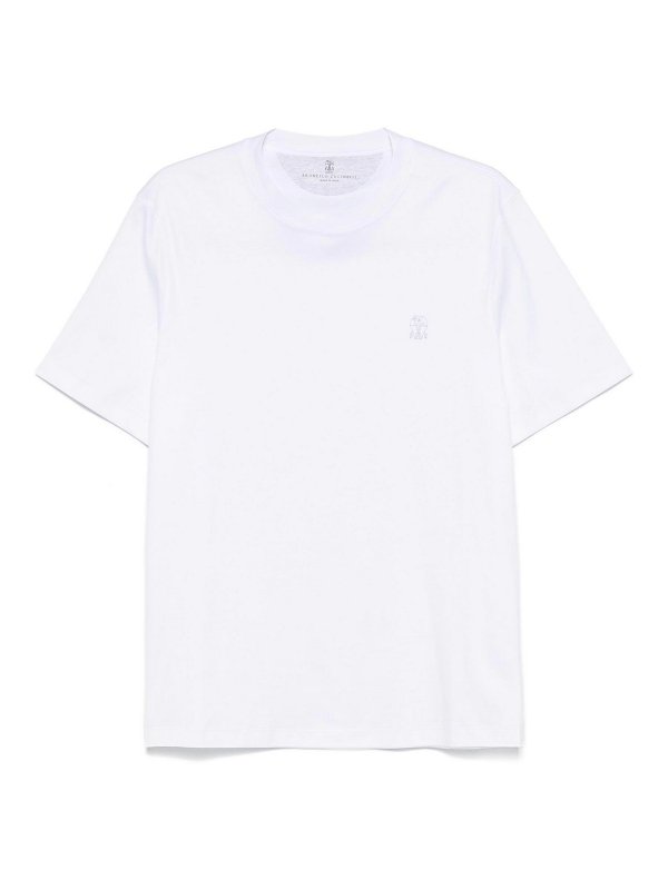 BRUNELLO CUCINELLI: Camisetas - Camiseta - Blanco