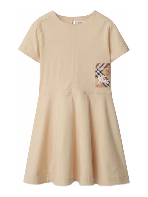 BURBERRY: ニーレングスドレス - 膝丈ドレス - ブラウン