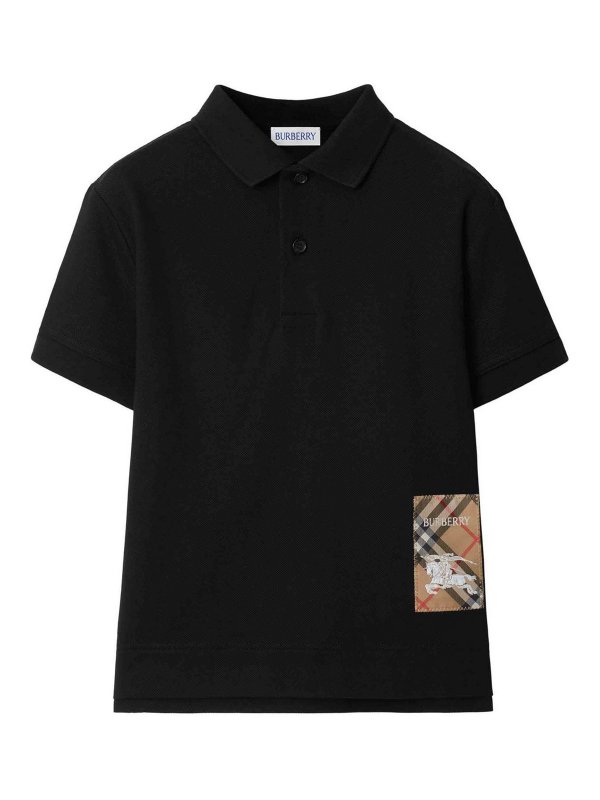 BURBERRY: Polos - Polo - Negro