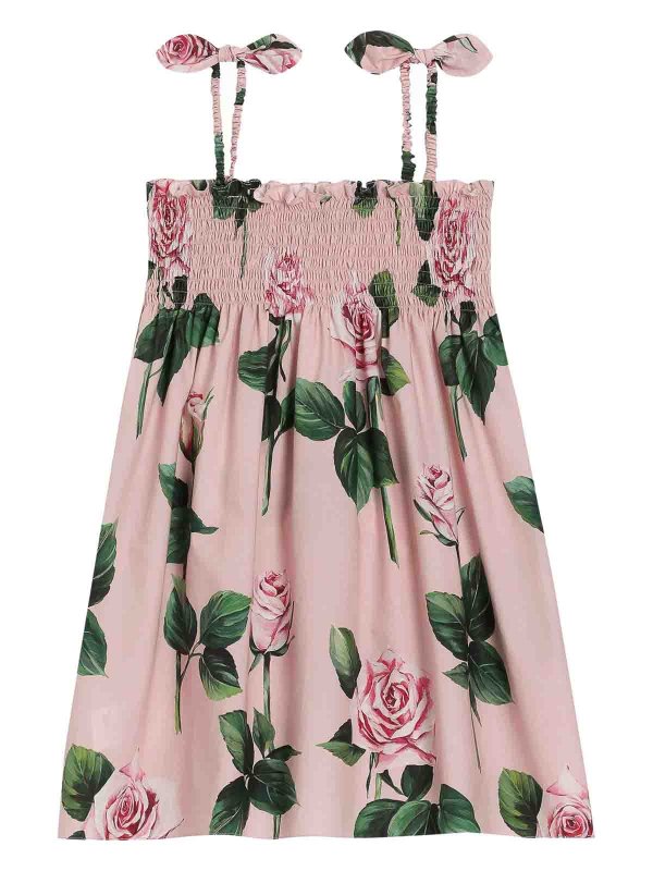 Dolce & Gabbana Jr: ニーレングスドレス online - 膝丈ドレス - ピンク