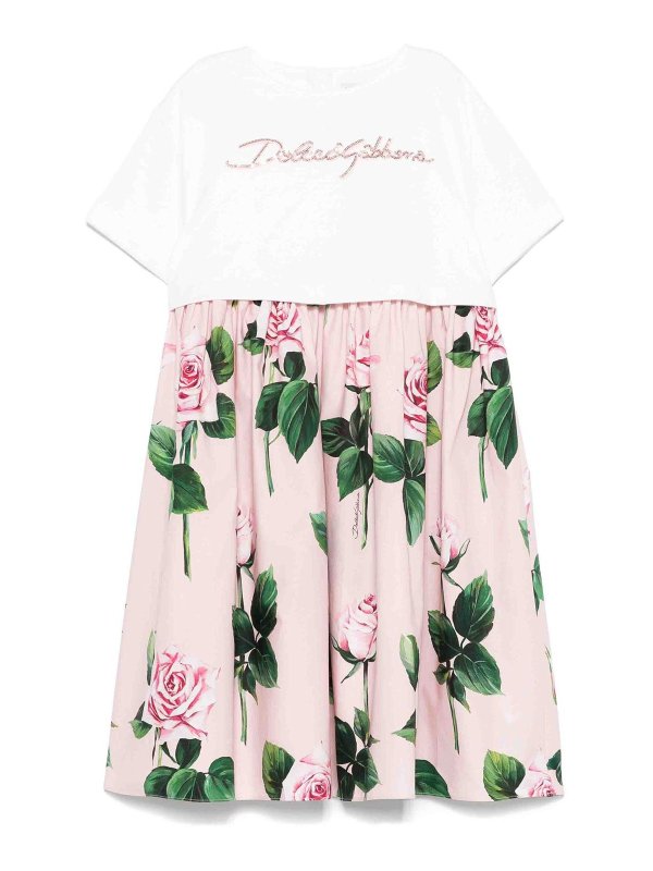 Dolce & Gabbana Jr: knee length dresses - Short sleeve dress
