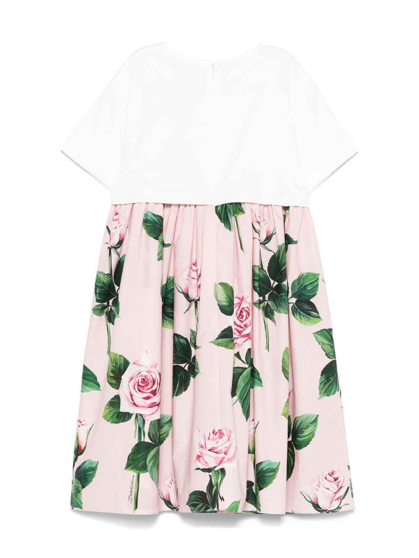 Dolce & Gabbana Jr: knee length dresses online - Short sleeve dress