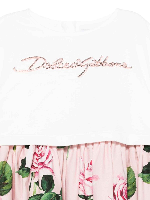 The Best Shops Dolce & Gabbana Jr: knee length dresses - Short sleeve dress