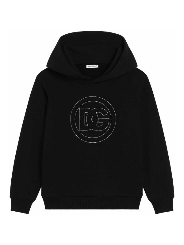Dolce & Gabbana Jr: Sweatshirts und Pullover - Sweatshirt - Schwarz