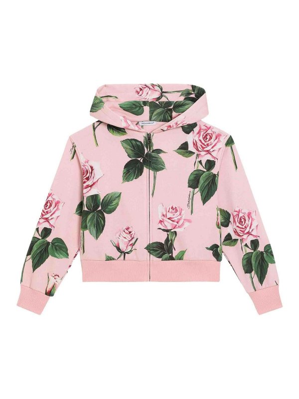 Dolce & Gabbana Jr: Sudaderas y suéteres - Sudadera - Rosado