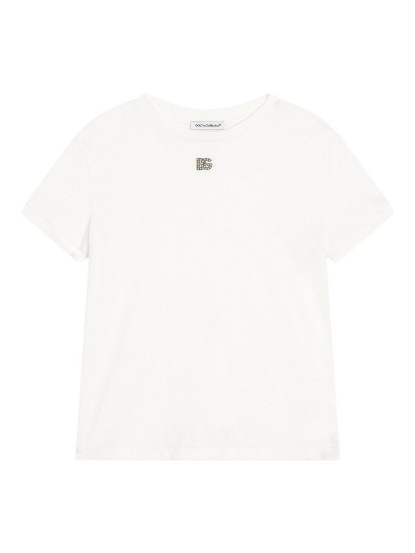 Dolce & Gabbana Jr: Camisetas - Camiseta - Blanco