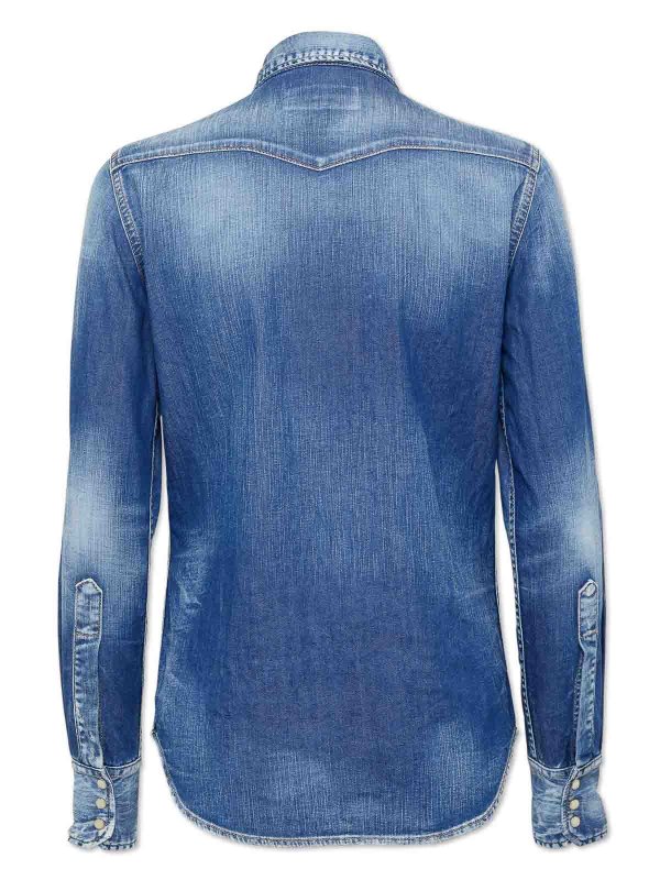 DSQUARED2: Chemises online - Chemise - Bleu Foncé