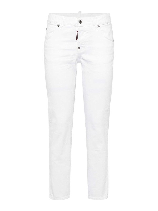 DSQUARED2: Bootcut - Bootcut Jeans - Weiß
