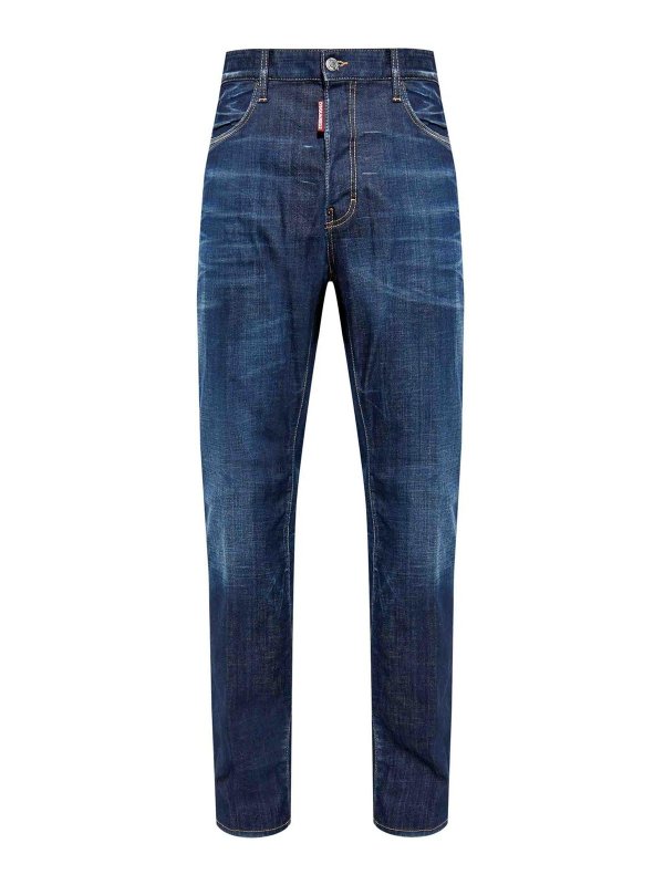 DSQUARED2: Straight Leg Jeans - Straight Leg Jeans - Dunkelblau