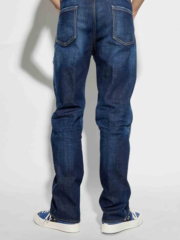 Straight Leg Jeans - Dunkelblau shop online: DSQUARED2