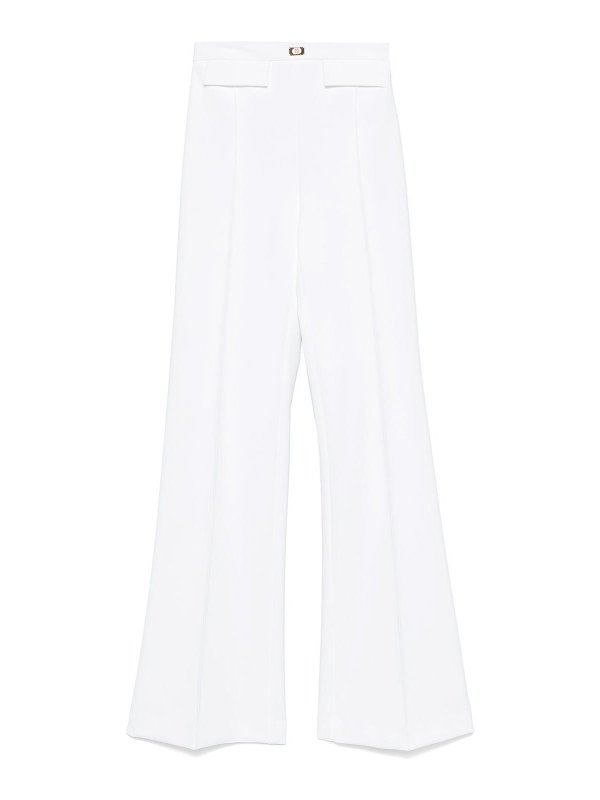 ELISABETTA FRANCHI: Pantalons casual - Pantalons Décontractés - Crème