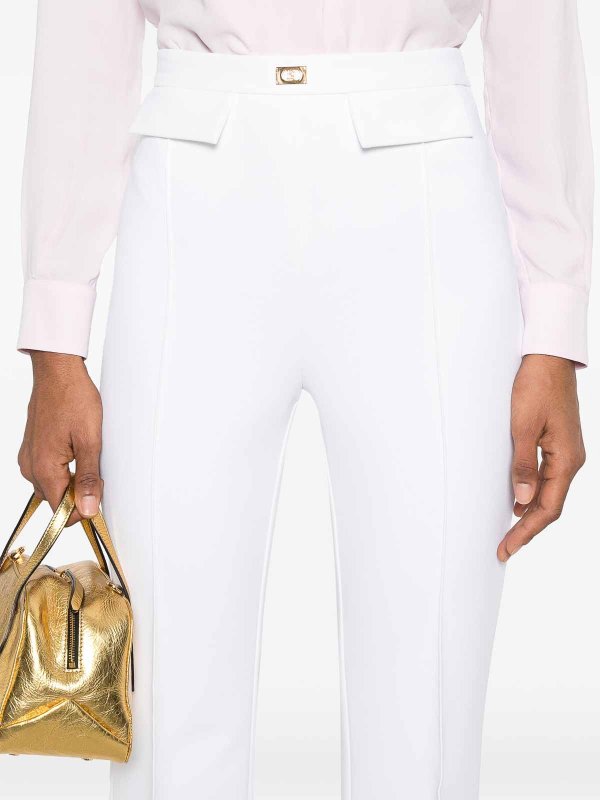 ELISABETTA FRANCHI buy online Pantalons Décontractés - Crème