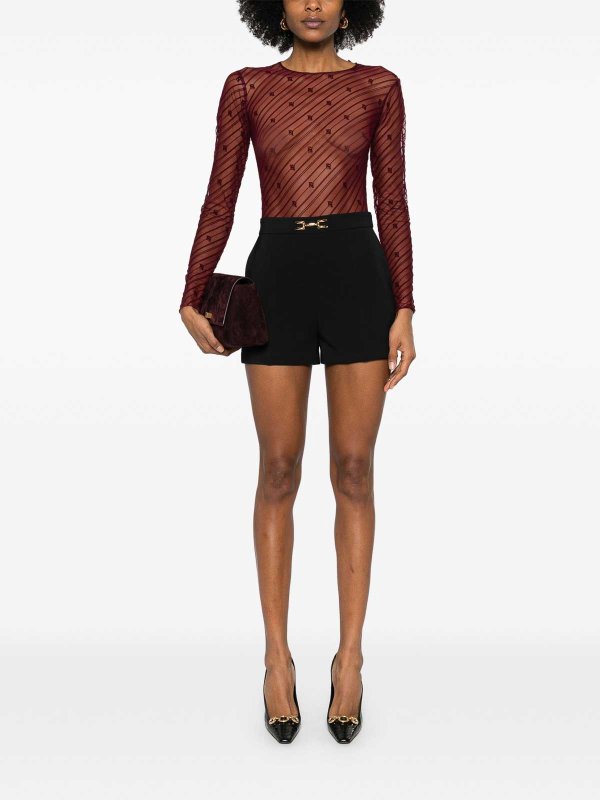 ELISABETTA FRANCHI: トラウザーショーツ online - ショートパンツ - 黒
