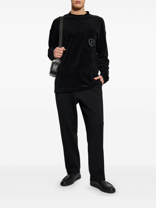 GIORGIO ARMANI: クルーネック online - クルーネック - 黒