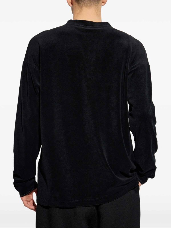 クルーネック - 黒 shop online: GIORGIO ARMANI