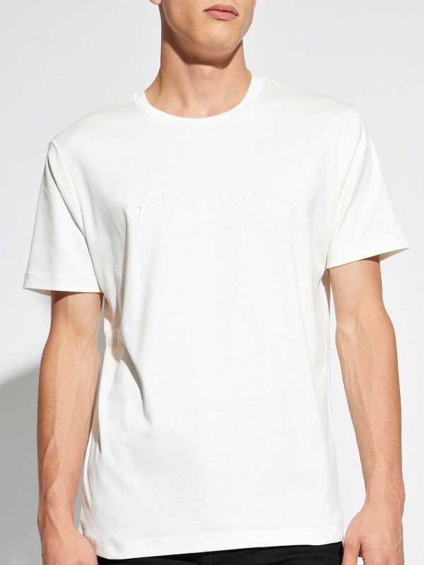 The Best Shops GIORGIO ARMANI: T-shirts - T-Shirt - Weiß