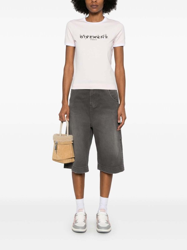 GIVENCHY: Camisetas online - Camiseta - Color Carne Y Neutral
