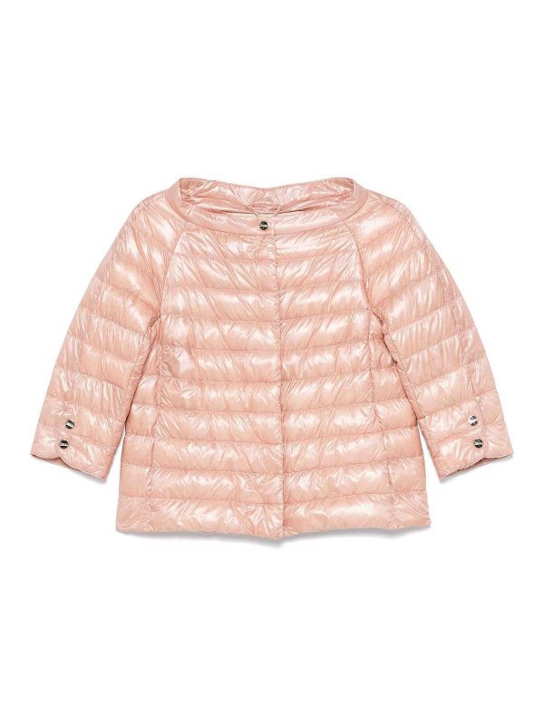 HERNO: Vestes-rembourrees - Blouson Rembourré - Rose Clair