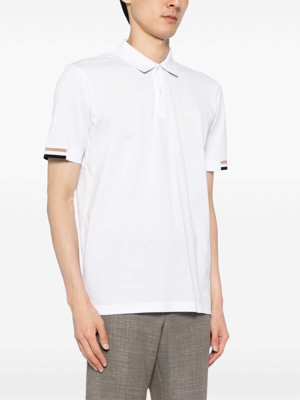 The Best Shops Hugo Boss: Poloshirts - Poloshirt - Weiß