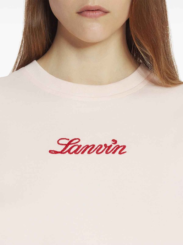LANVIN buy online Bouclette Script Logo T-Shirt