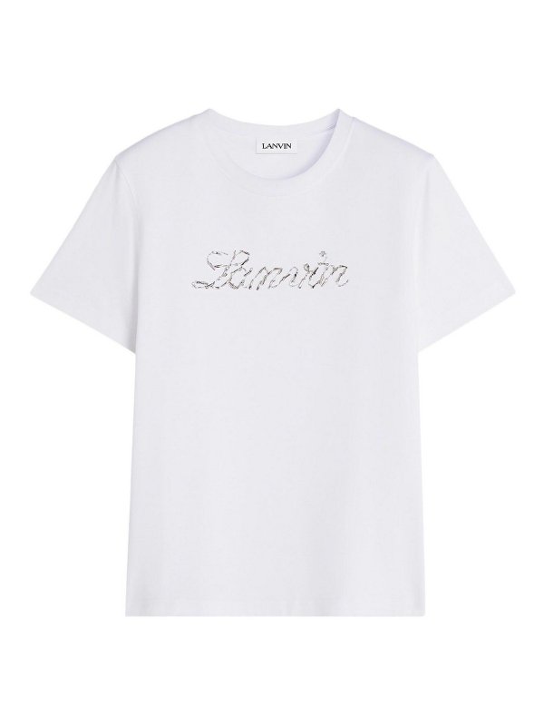 LANVIN: T-shirts - T-Shirt - Beige
