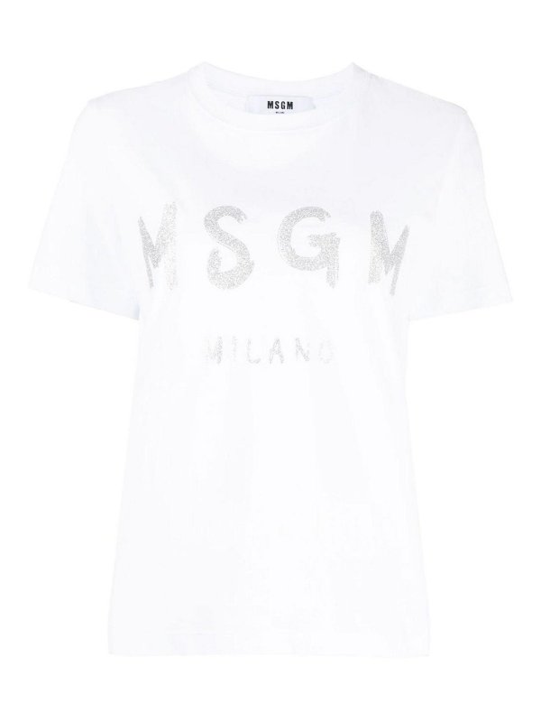 m.s.g.m.: Tシャツ - Tシャツ - 白