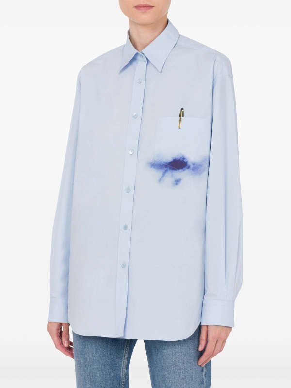 MOSCHINO: Camisas online - Camisa - Azul Claro