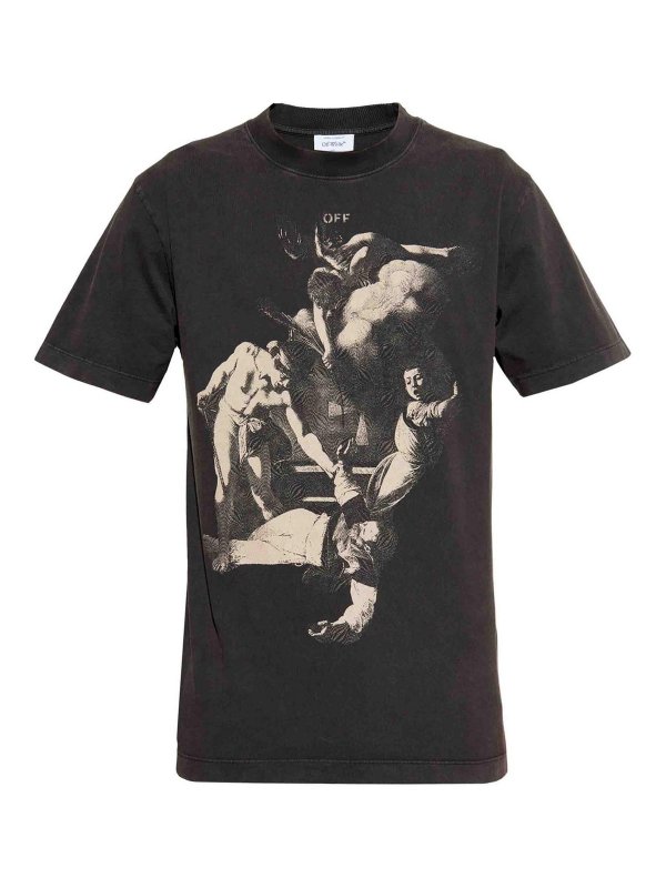 OFF-WHITE: t-shirts - Martydom Slim Tee