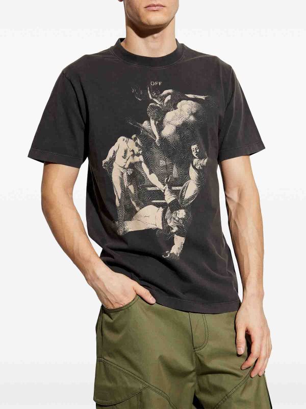 The Best Shops OFF-WHITE: t-shirts - Martydom Slim Tee
