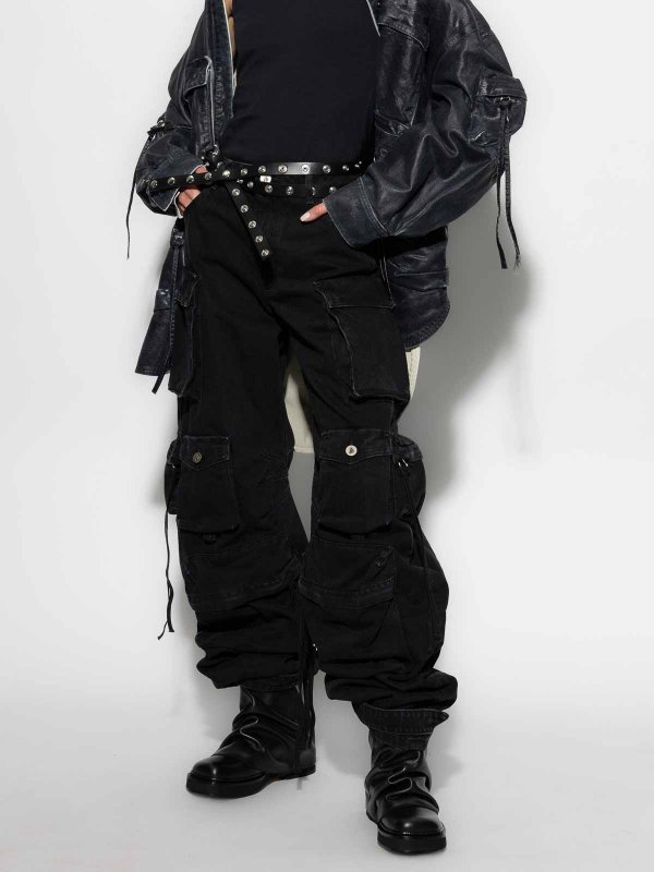 The Attico: ストレートジーンズ online - ストレートジーンズ - 黒