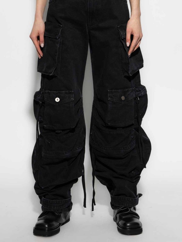 The Best Shops The Attico: ストレートジーンズ - ストレートジーンズ - 黒