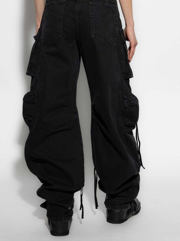 ストレートジーンズ - 黒 shop online: The Attico