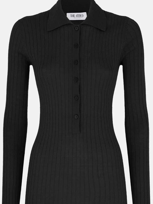 The Attico: U-Boot-Ausschnitt online - U-Boot-Pullover - Schwarz