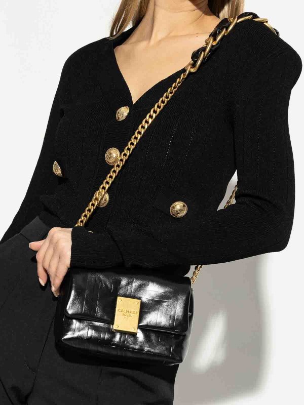 Balmain: borse a tracolla online - 1945 Borsa Mini-Crinkled