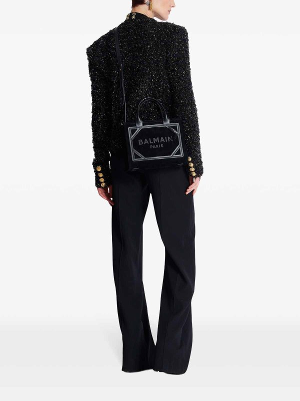 Balmain: Sacs à main online - Sac Cabas - Noir