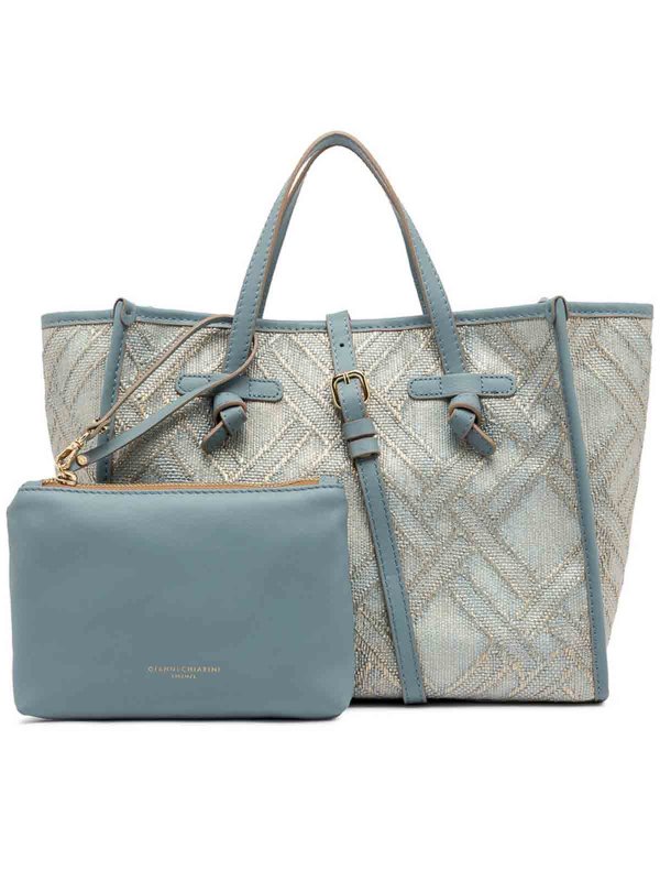 The Best Shops GIANNI CHIARINI: Shopper - Hellblau