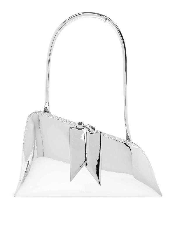 The Attico: Bolsas bandoleras - Bolsa Bandolera - Plata