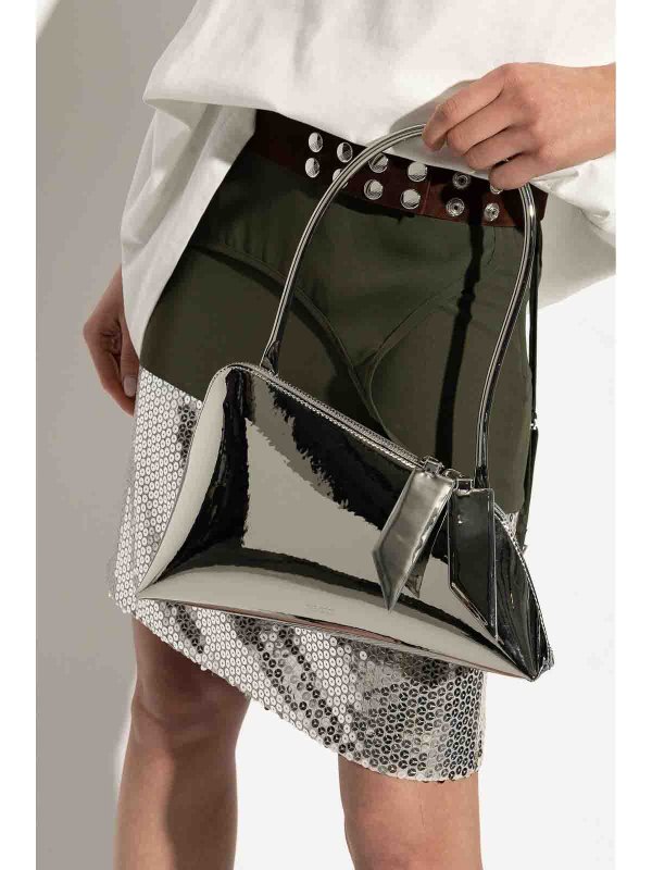 The Attico: Bolsas bandoleras online - Bolsa Bandolera - Plata
